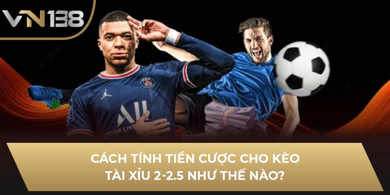 Cách tính tiền cược cho kèo Tài Xỉu 2-2.5 như thế nào?